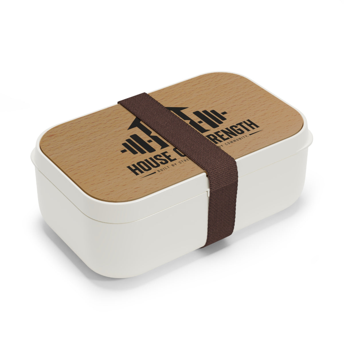 House of Strength Bento Lunch Box – Wooden Gym Meal Container