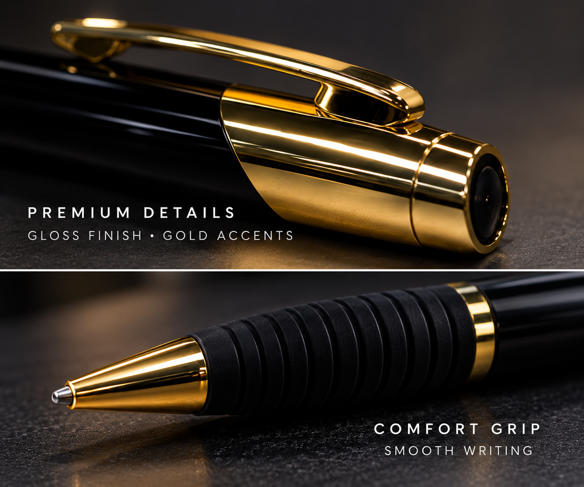 HOS Engravable Brass Ballpoint Pen with Grip