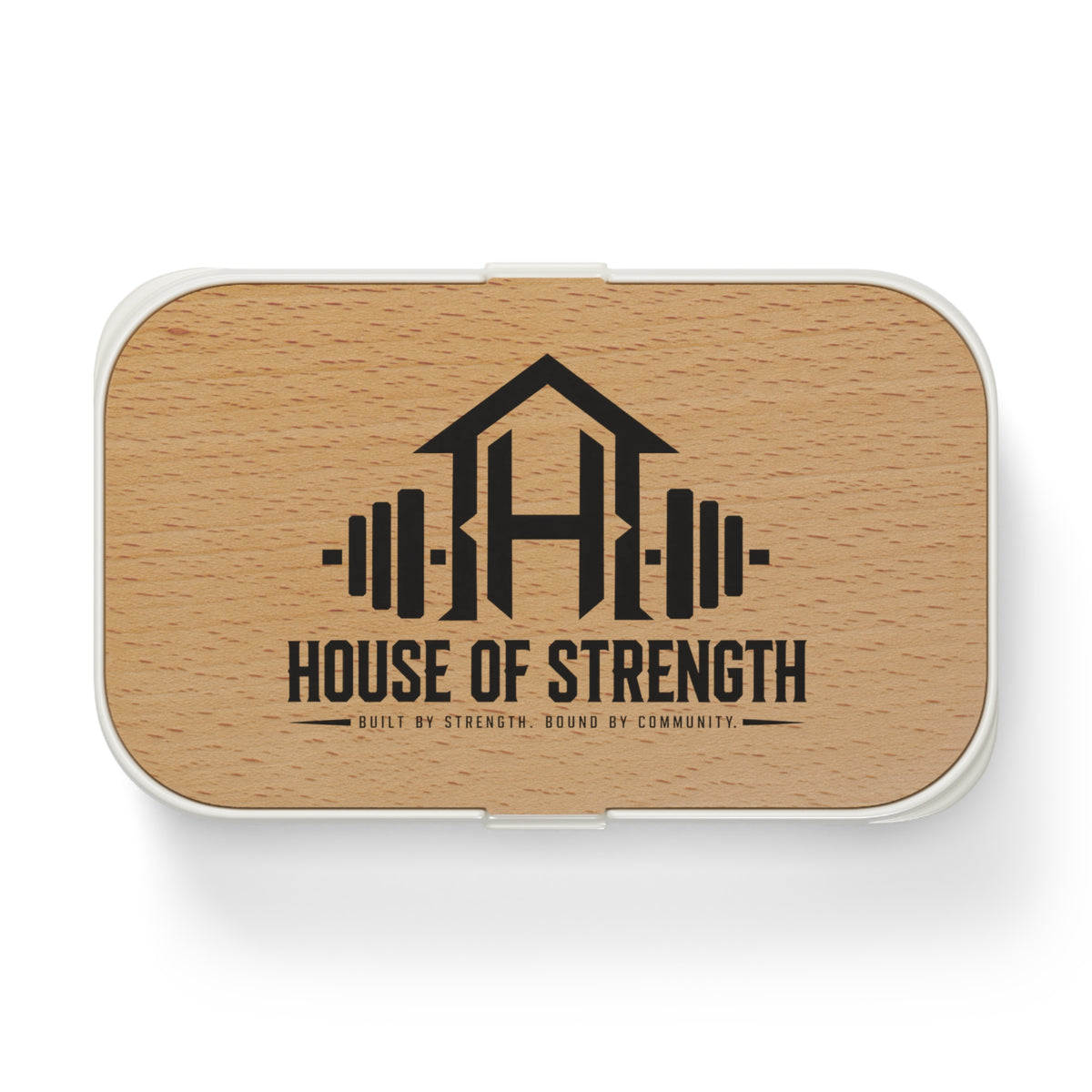 House of Strength Bento Lunch Box – Wooden Gym Meal Container