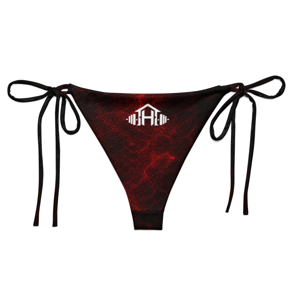 Bikini bottom "Honeycomb Red" 021