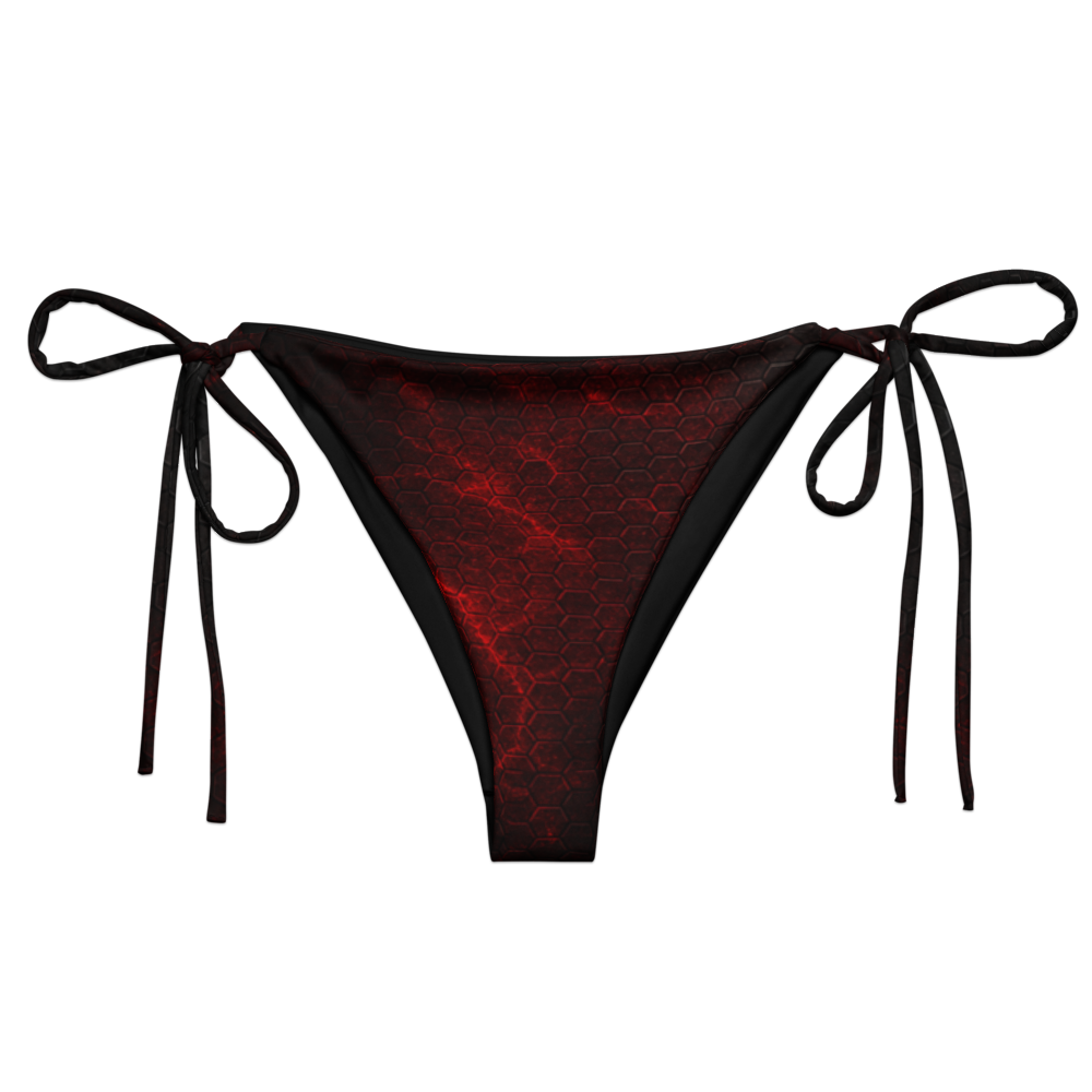 Bikini bottom "Honeycomb Red" 021