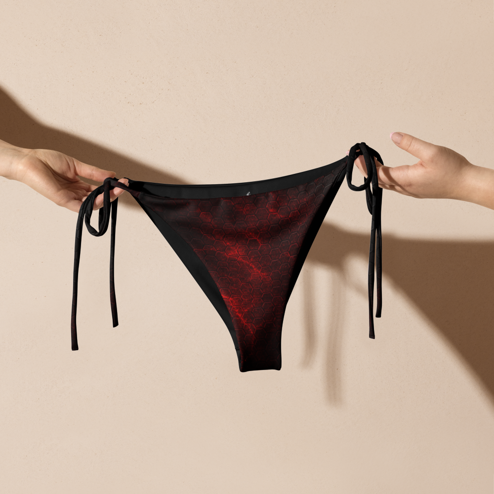 Bikini bottom "Honeycomb Red" 021
